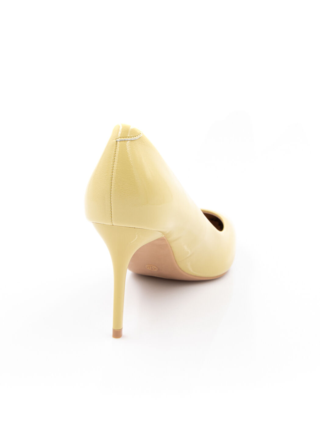 Туфли женские желтые искусственный лак каблук шпилька демисезон от производителя HM вид 1