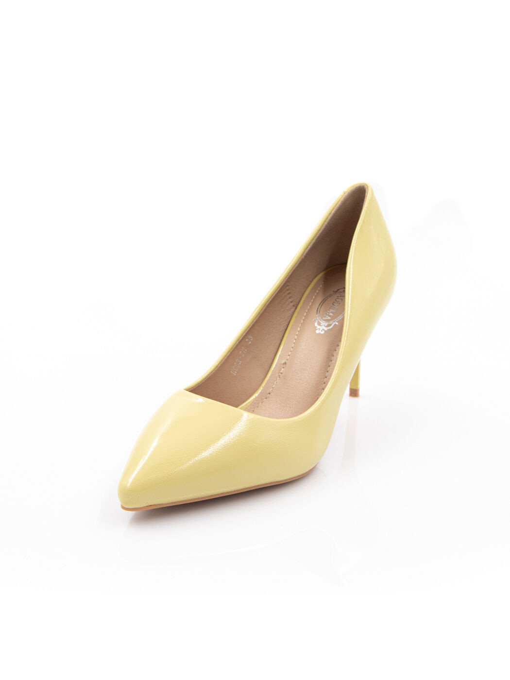 Туфлі жіночі жовті штучний лак каблук шпилька демісезон від виробника HM вид 0