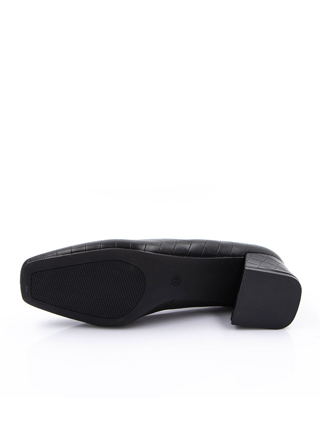 Туфли женские черные экокожа каблук устойчивый демисезон от производителя EM вид 2