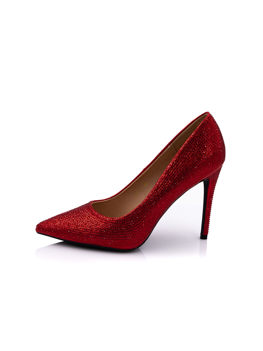 Туфли женские красные экокожа каблук шпилька демисезон 3M