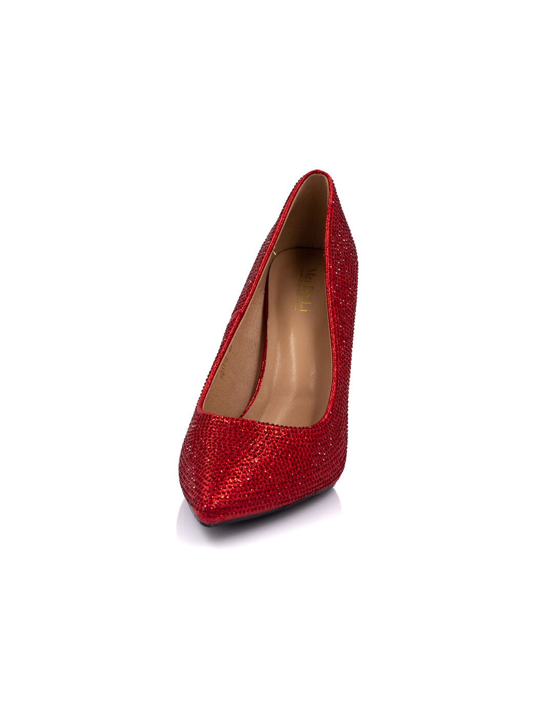 Туфли женские красные экокожа каблук шпилька демисезон 3M вид 3